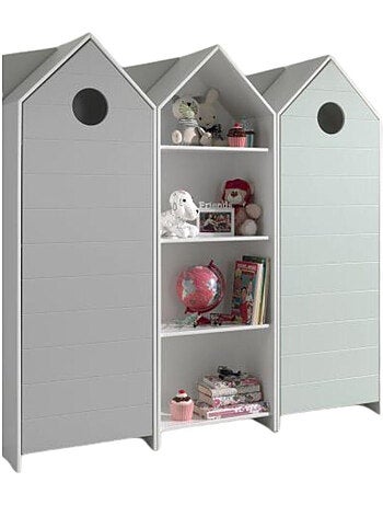 Vipack' casami armoire 1 porte + armoire ouverte + armoire 1 porte