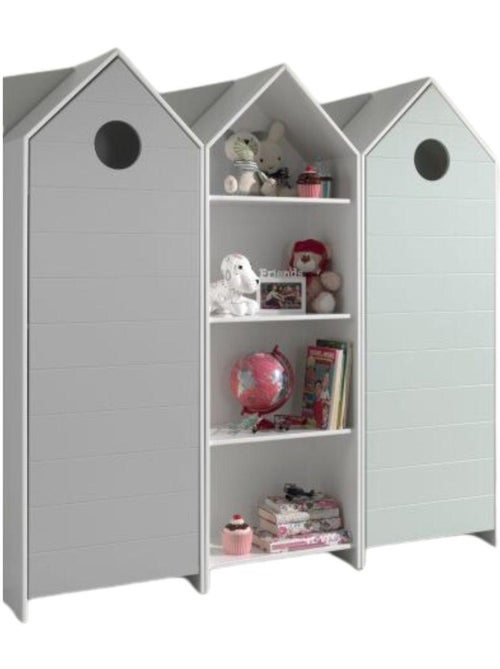 Vipack' casami armoire 1 porte + armoire ouverte + armoire 1 porte - Kiabi Vipack' casami armoire 1 porte + armoire ouverte + armoire 1 porte - Kiabi