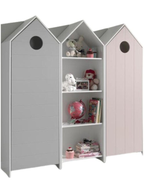 Vipack' casami armoire 1 porte + armoire ouverte + armoire 1 porte - Kiabi Vipack' casami armoire 1 porte + armoire ouverte + armoire 1 porte - Kiabi