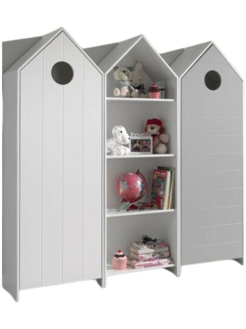 Vipack' casami armoire 1 porte + armoire ouverte + armoire 1 portee - Kiabi Vipack' casami armoire 1 porte + armoire ouverte + armoire 1 portee - Kiabi