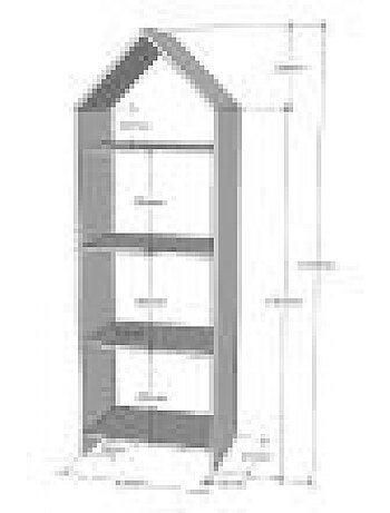 Vipack' casami armoire ouverte + armoire 1 porte