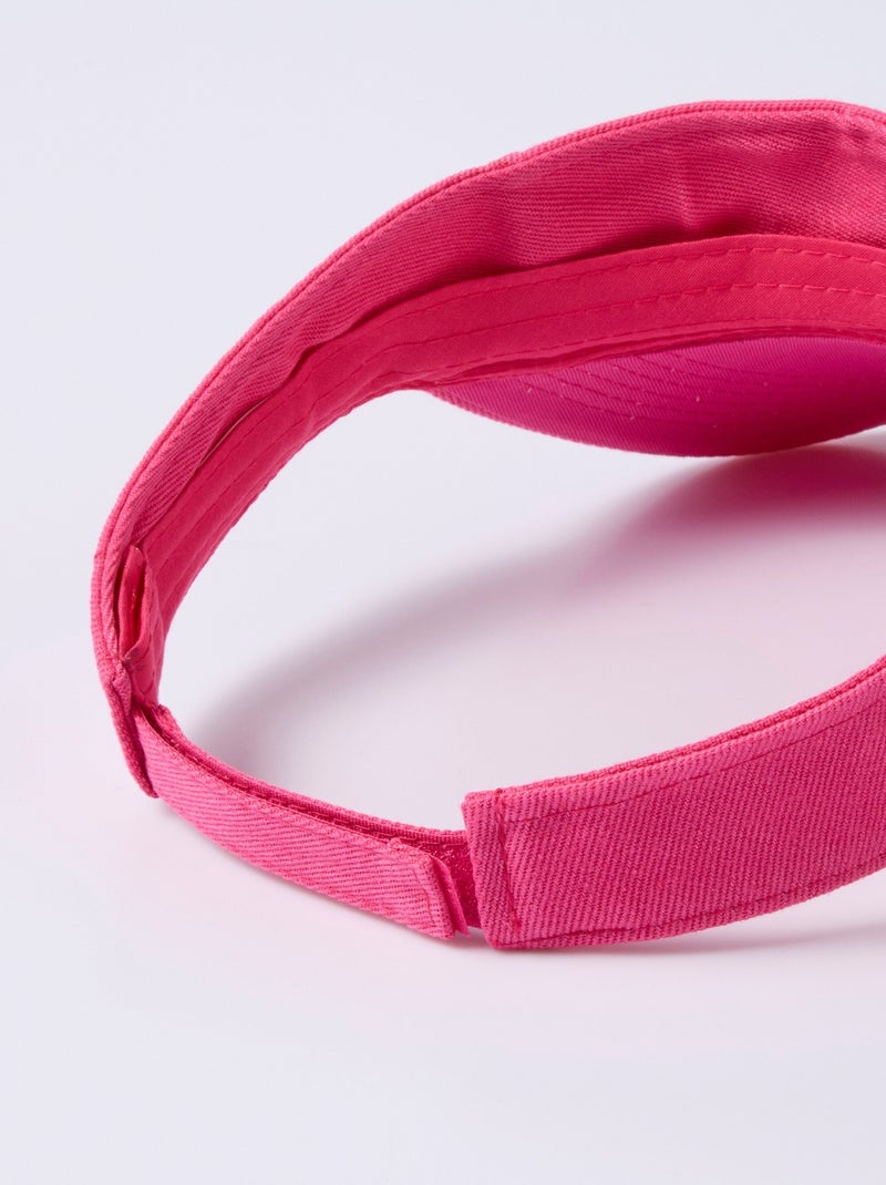 Visière en toile denim colorée Rose fushia - Kiabi