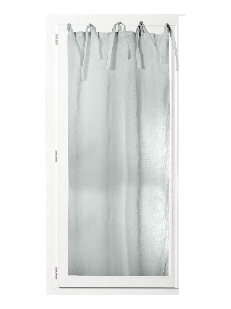 Vitrage droit Heidi Gris clair - Kiabi