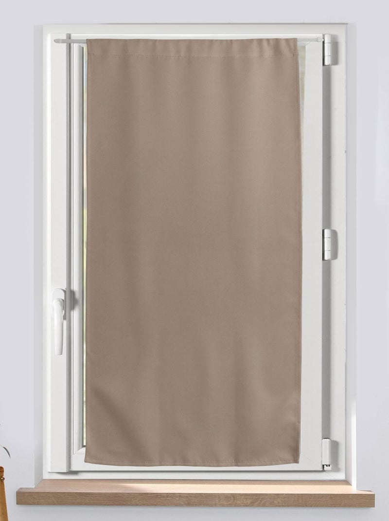 Vitrage occultant REGLISSE Beige - Kiabi
