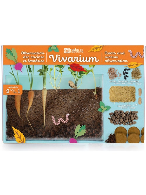 Vivarium observation racines et vers de terre - Kiabi
