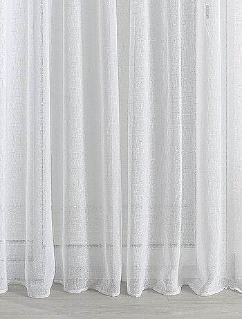 Voilage - Effet lin à galon fronceur