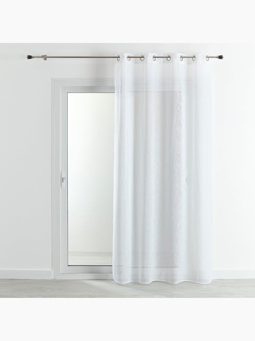 Voilage   - Effet lin fluide - Kiabi