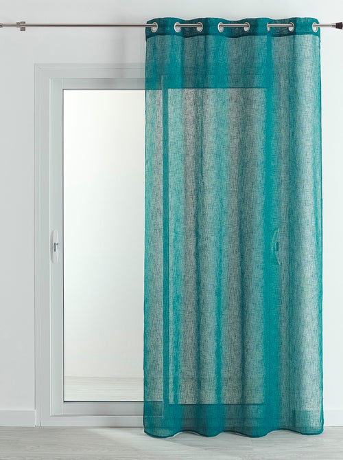 Voilage   - Effet lin fluide - Kiabi