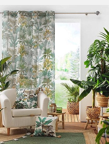 Voilage - Effet lin jungle