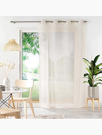 Voilage - Effet lin tissé