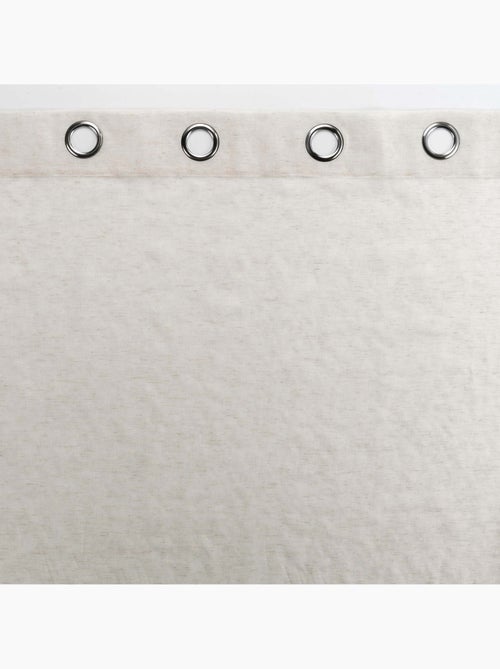 Voilage  - Effet lin tissé - Kiabi