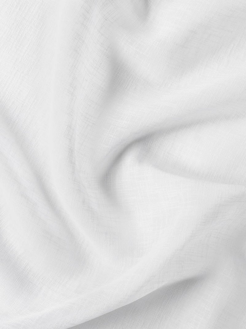 Voilage  - effet rustique Blanc - Kiabi
