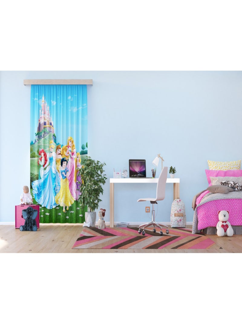 Voilage - Princesses Disney 140 cm x 245 cm Multicolore - Kiabi