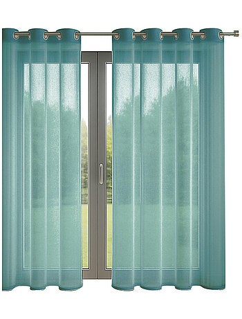 Voilage 140 x 240 cm Bleu Canard
