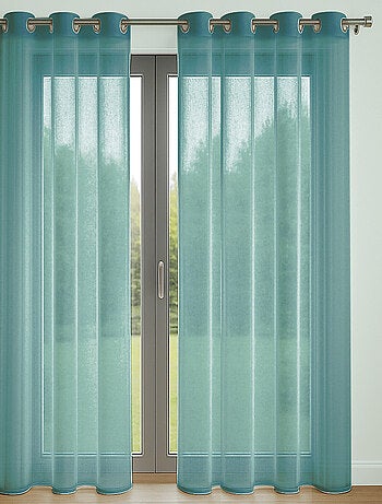 Voilage 140 x 240 cm Bleu Canard