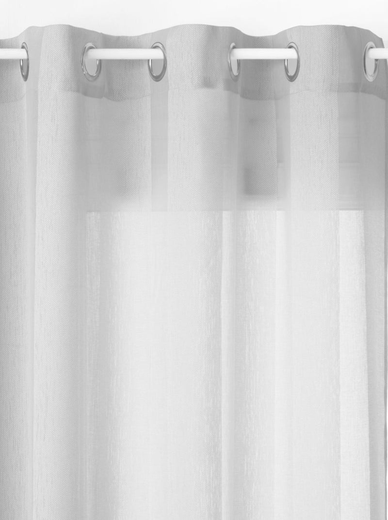 Voilage à 8 œillets ELSA Gris - Kiabi