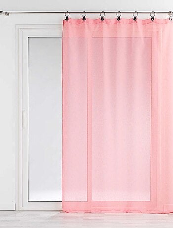 Voilage à anneaux en voile tissé