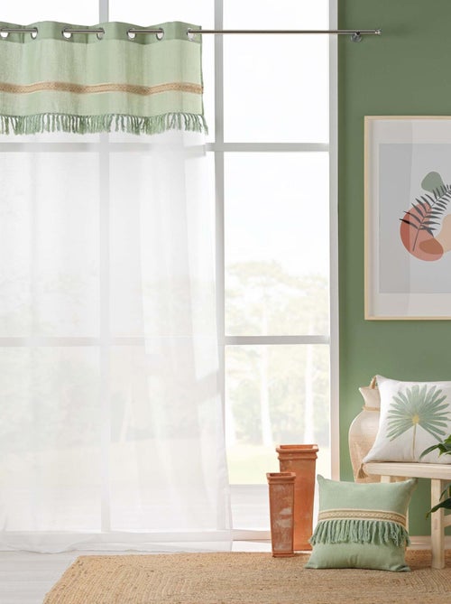 Voilage à franges - Kiabi