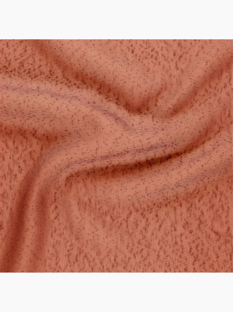 Voilage à Galon Fronceur  - Effet Bouclé Orange - Kiabi