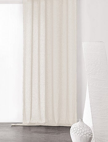 Voilage à Galon Fronceur Semi-Transparent