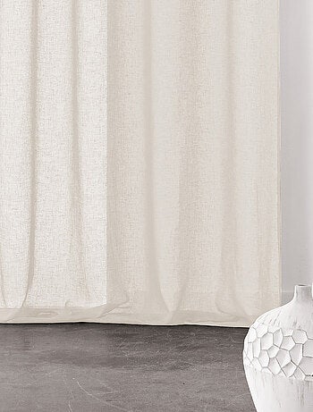 Voilage à Galon Fronceur Semi-Transparent