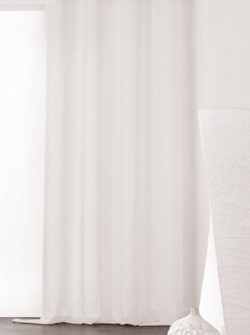 Voilage à Galon Fronceur Semi-Transparent - Kiabi