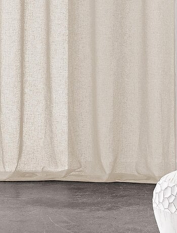 Voilage à Galon Fronceur Semi-Transparent