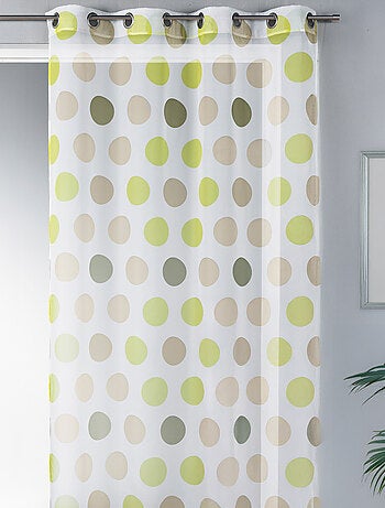 Voilage à gros pois