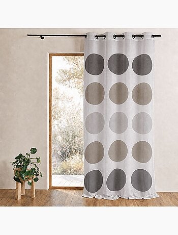 Voilage à motif de gros pois