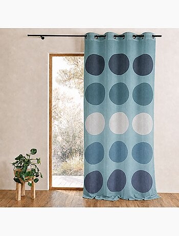 Voilage à motif de gros pois