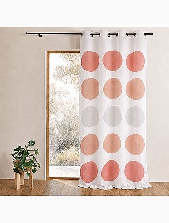 Voilage à motif de gros pois