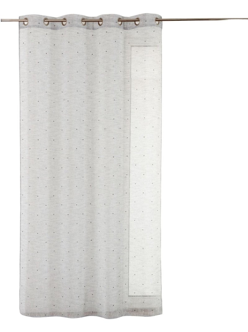 Voilage à motifs de petites croix Gris clair - Kiabi