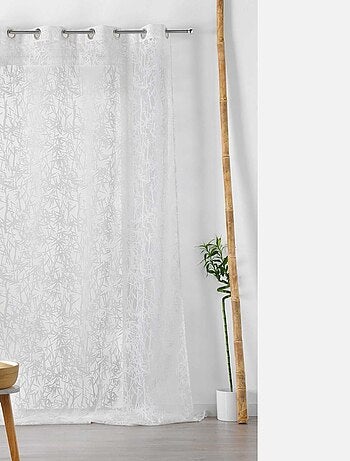 Voilage à Motifs Frappés "Bambou