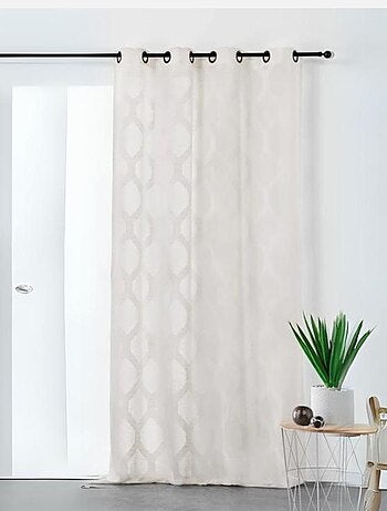 Voilage à motifs géométriques verticaux