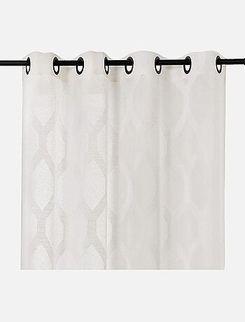 Voilage à motifs géométriques verticaux