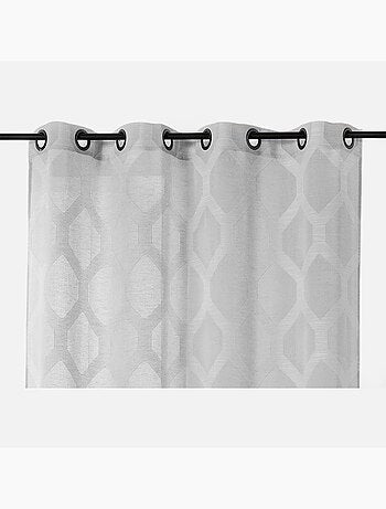 Voilage à motifs géométriques verticaux