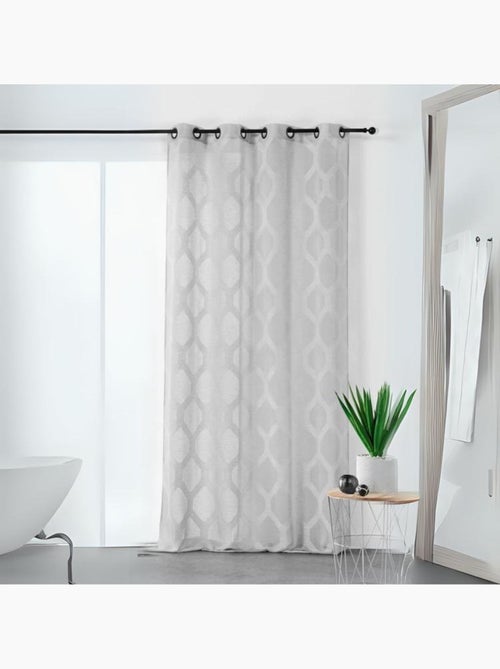 Voilage à motifs géométriques verticaux - Kiabi