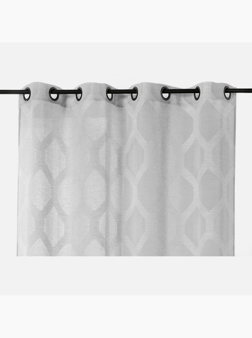 Voilage à motifs géométriques verticaux - Kiabi