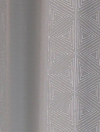 Voilage à motifs graphiques triangulaires