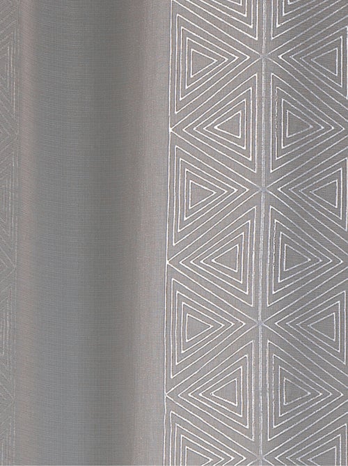 Voilage à motifs graphiques triangulaires - Kiabi