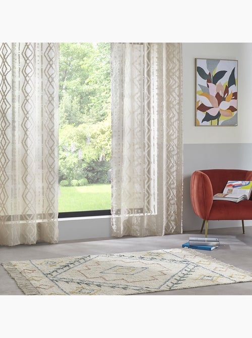 Voilage à motifs jacquards SAMA - Kiabi Voilage à motifs jacquards SAMA - Kiabi