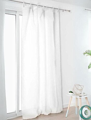 Voilage à nouettes en 100% lin