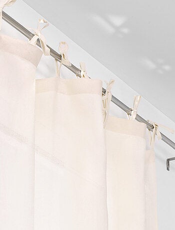 Voilage à nouettes en 100% lin