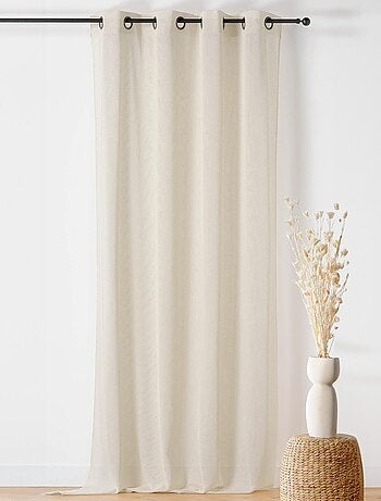 Voilage à Oeillets - Effet Tissé