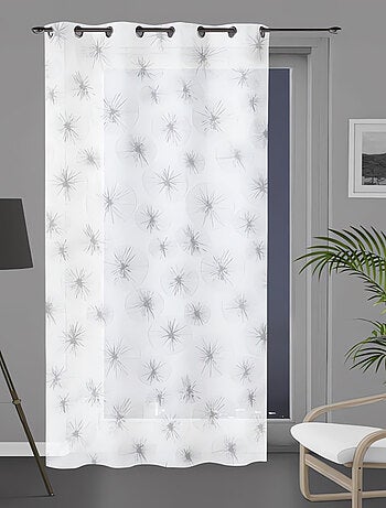 Voilage à oeillets 135x250 cm LIONEL blanc par Soleil d'ocre