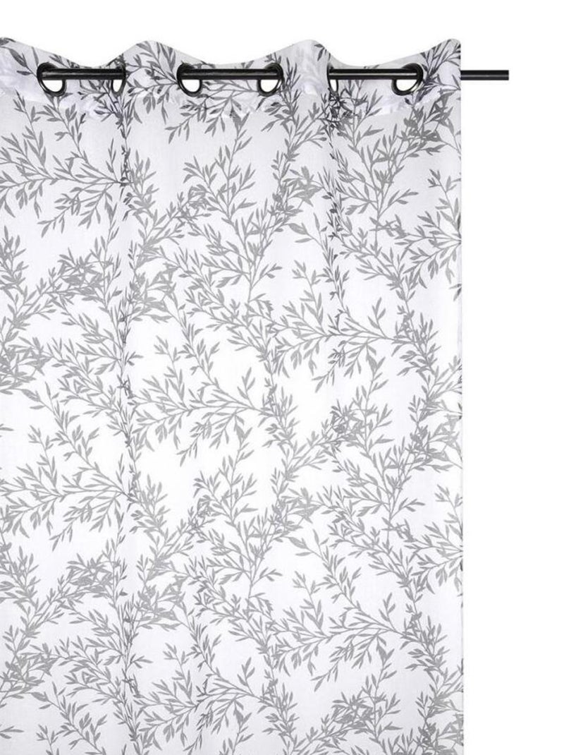 Voilage à œillets 135x260 cm Goldy ardoise Gris - Kiabi