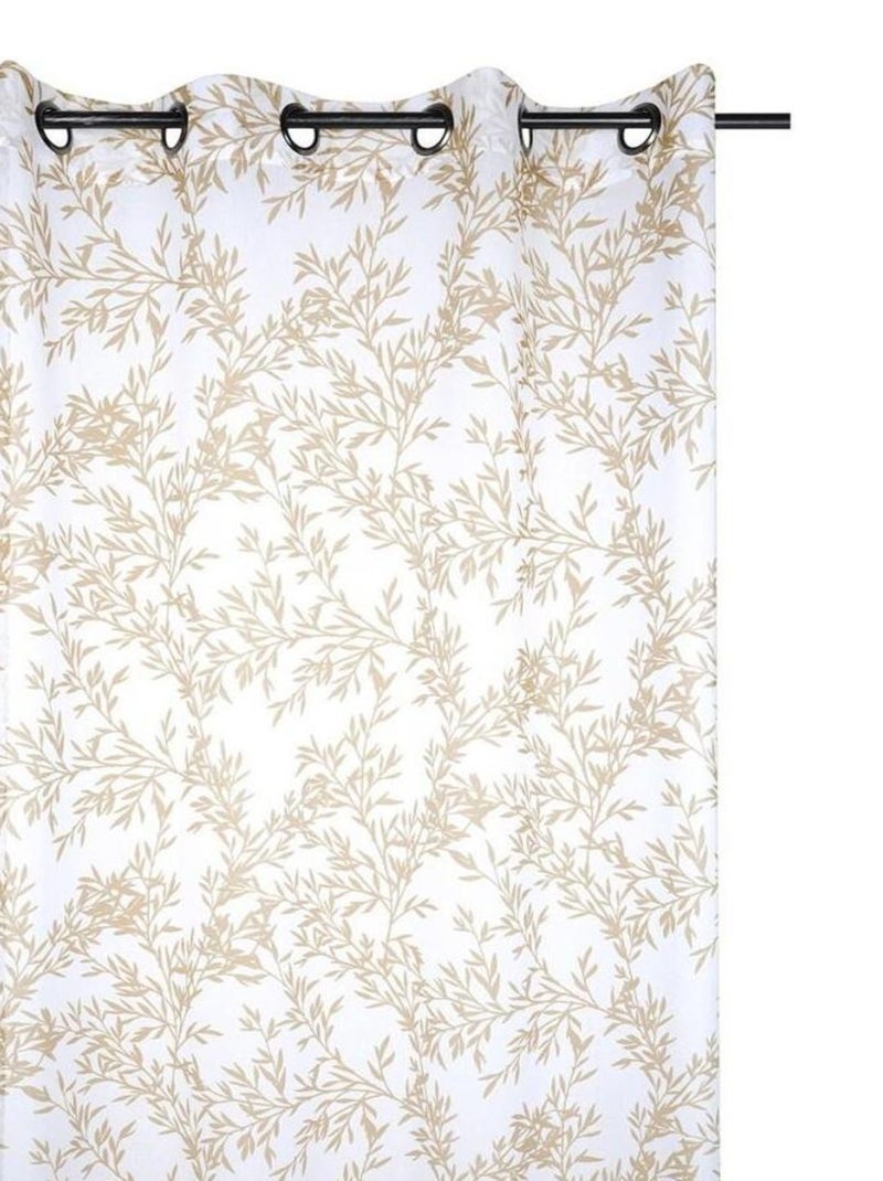 Voilage à œillets 135x260 cm Goldy or Doré/or - Kiabi