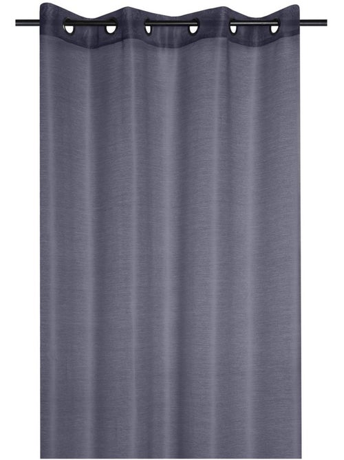 Voilage a oeillets 140 x 260 cm Linwood anthracite - Kiabi