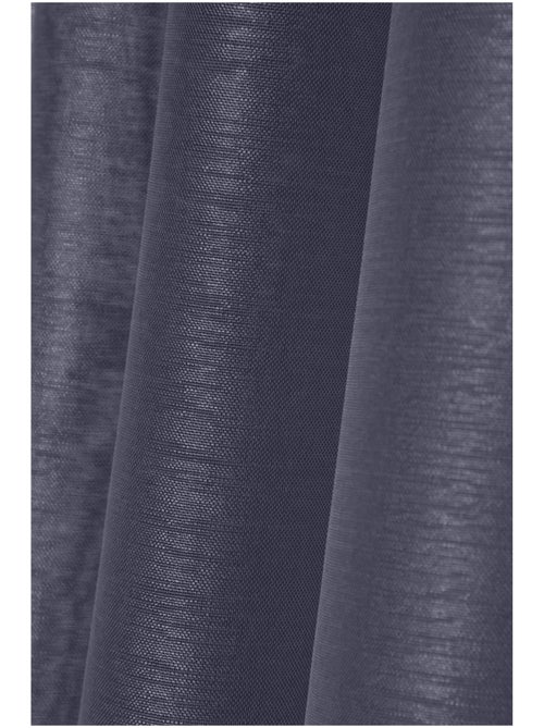Voilage a oeillets 140 x 260 cm Linwood anthracite - Kiabi