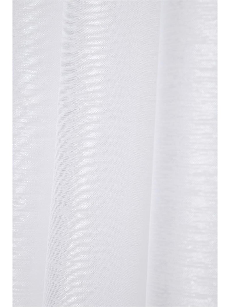 Voilage a oeillets 140 x 260 cm Linwood blanc Blanc - Kiabi